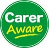 Round version of the Carer Aware logo