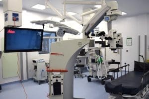 State-of-the-art cataract microscope at Tewkesbury Hospital
