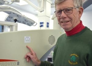 State-of-the-art cataract microscope at Tewkesbury Hospital
