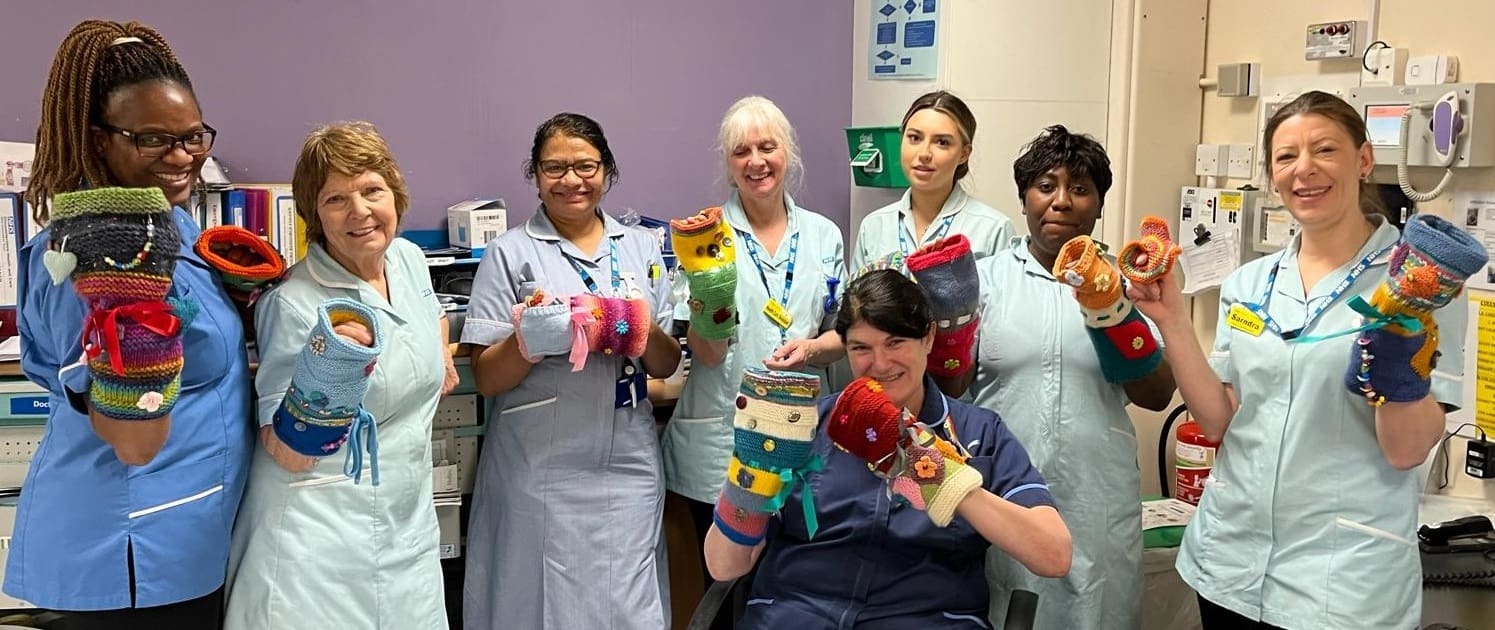 Twiddle mitts bring a splash of colour to Windrush Ward