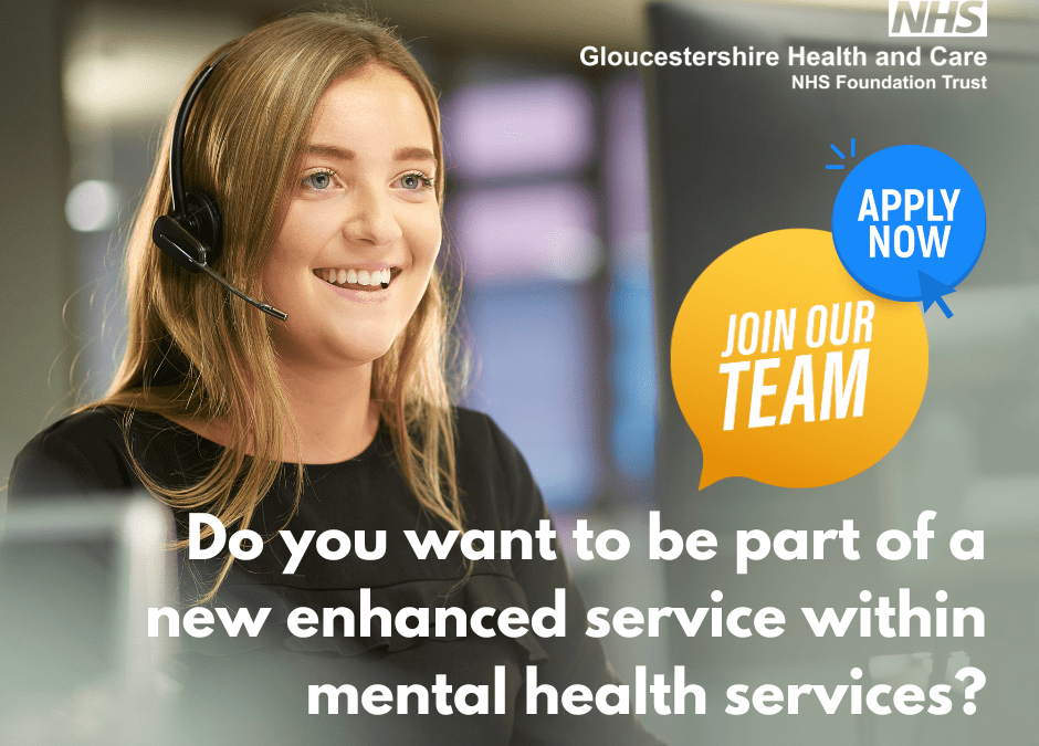 Work for us: Our Mental Health First Point of Contact Centre has expanded