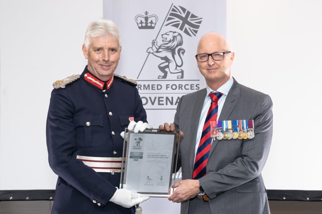 Lord-Lieutenant presents Trust with Defence ERS Silver Award
