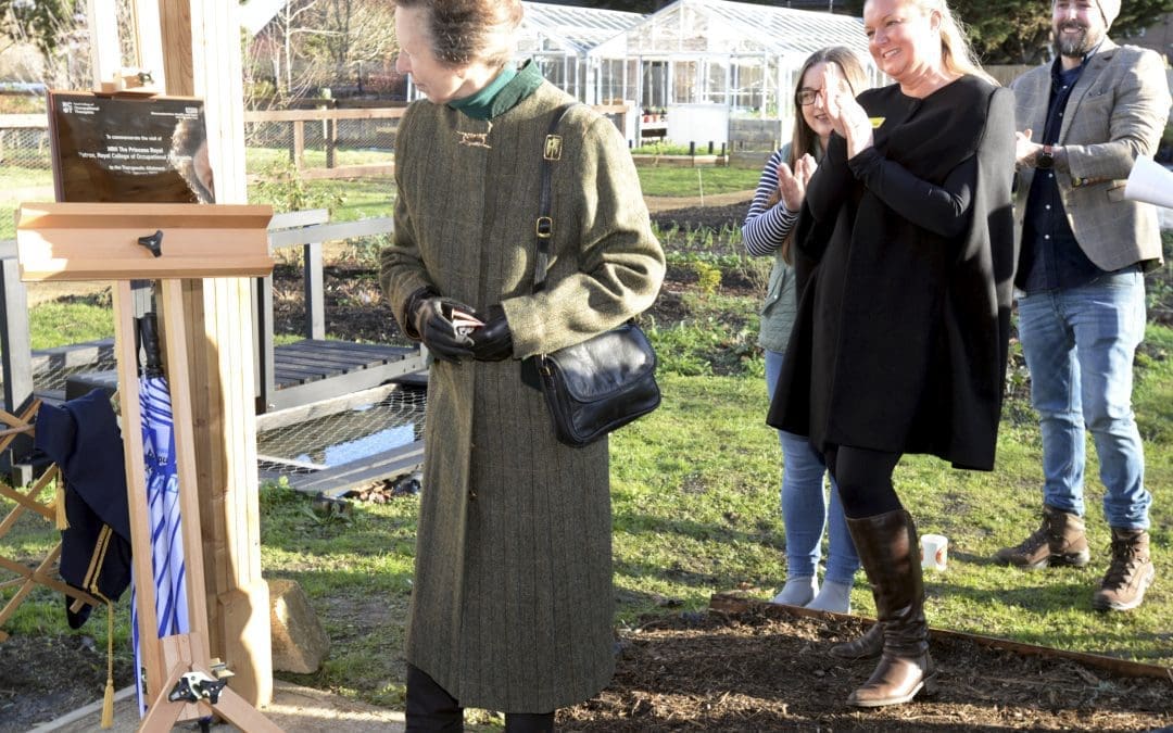Royal Visit to Newly Developed Therapeutic Allotment