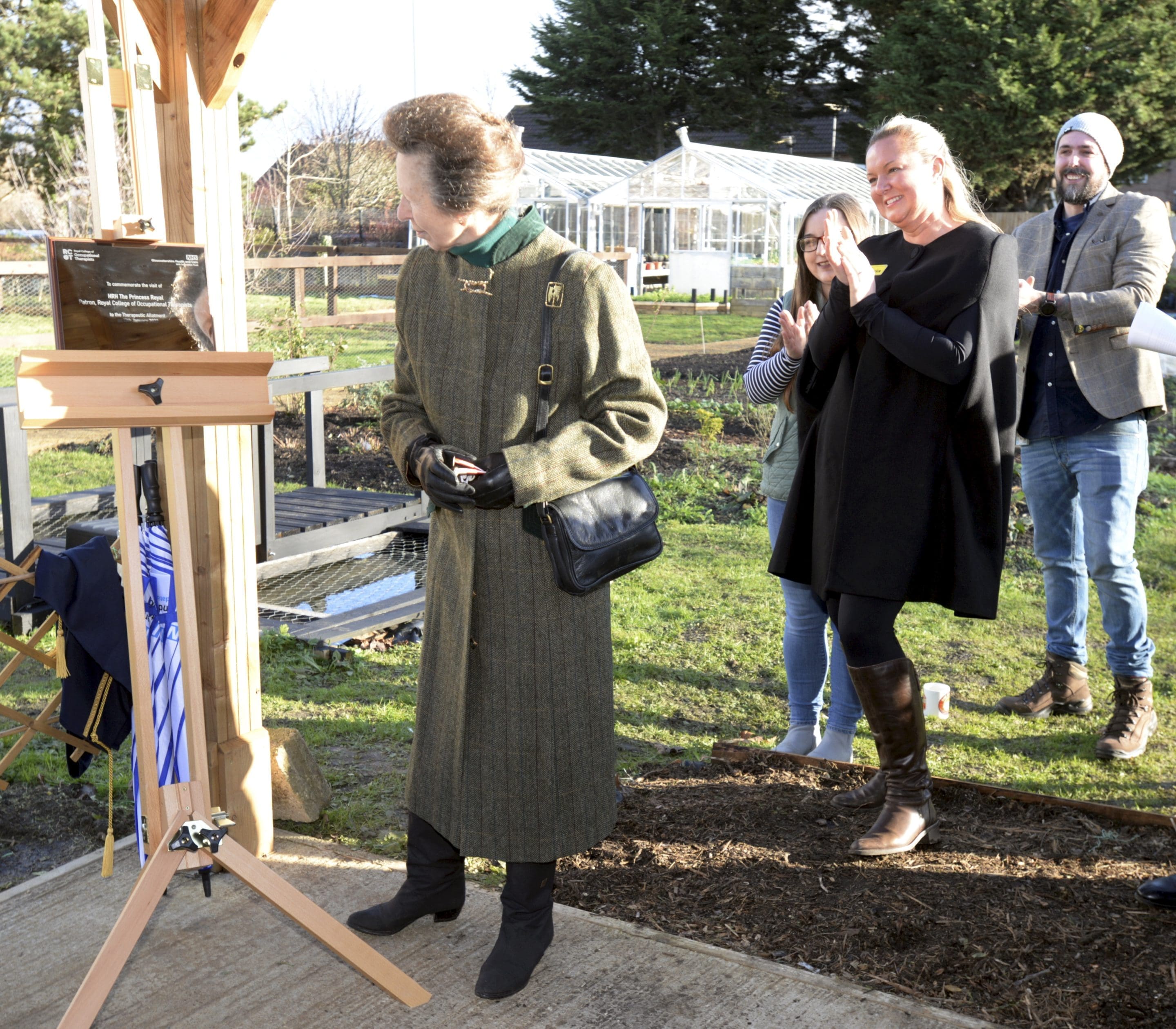 HRH Princess Royal visits Montpellier Allotment