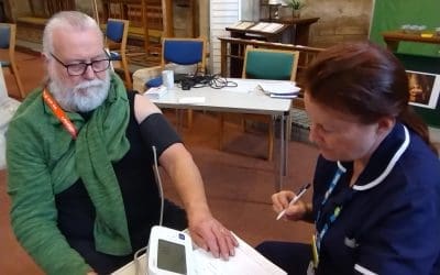 Community blood pressure and health checks